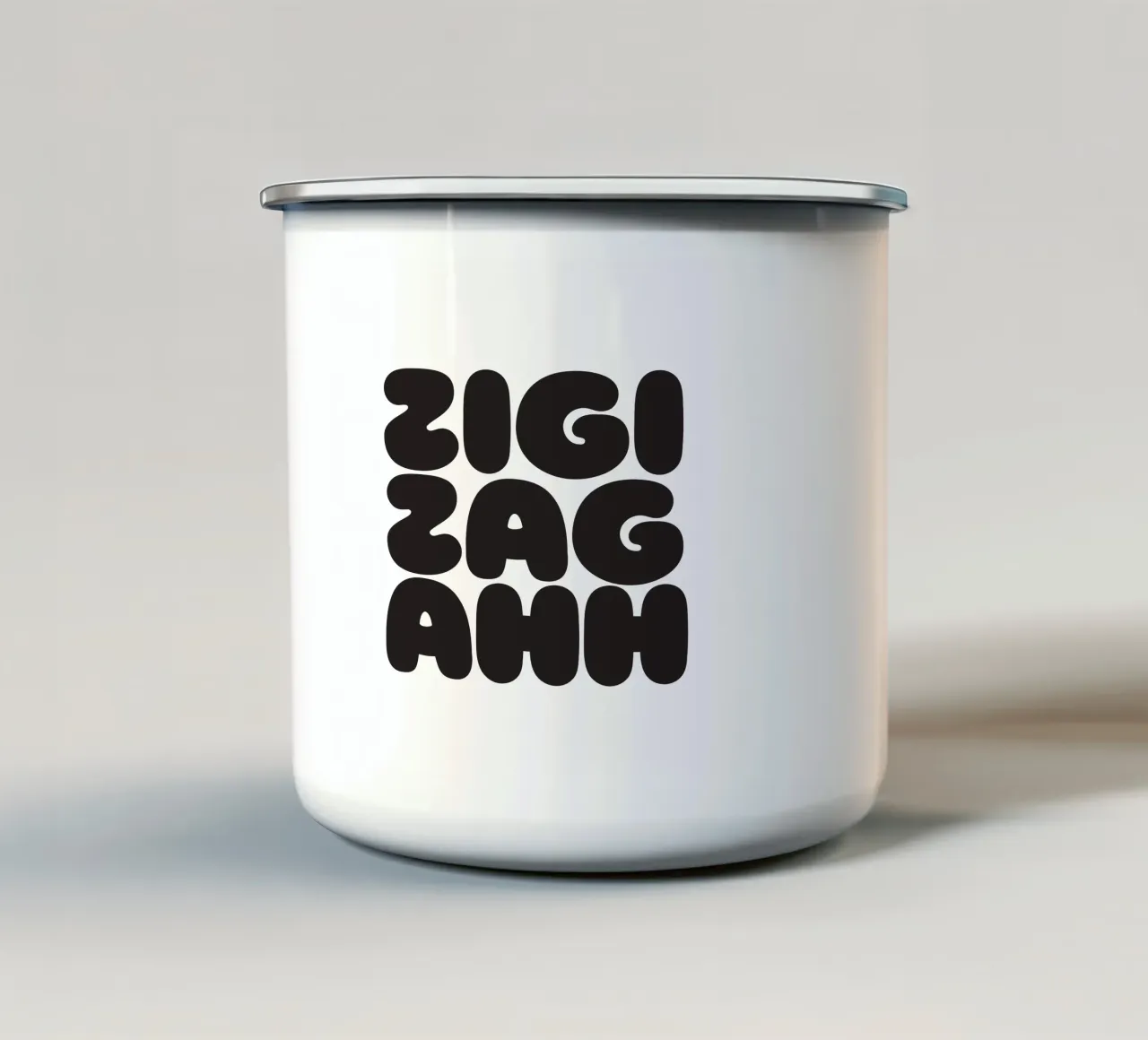 Zigi-Zag taza de esmalte de Verplanungsagentur