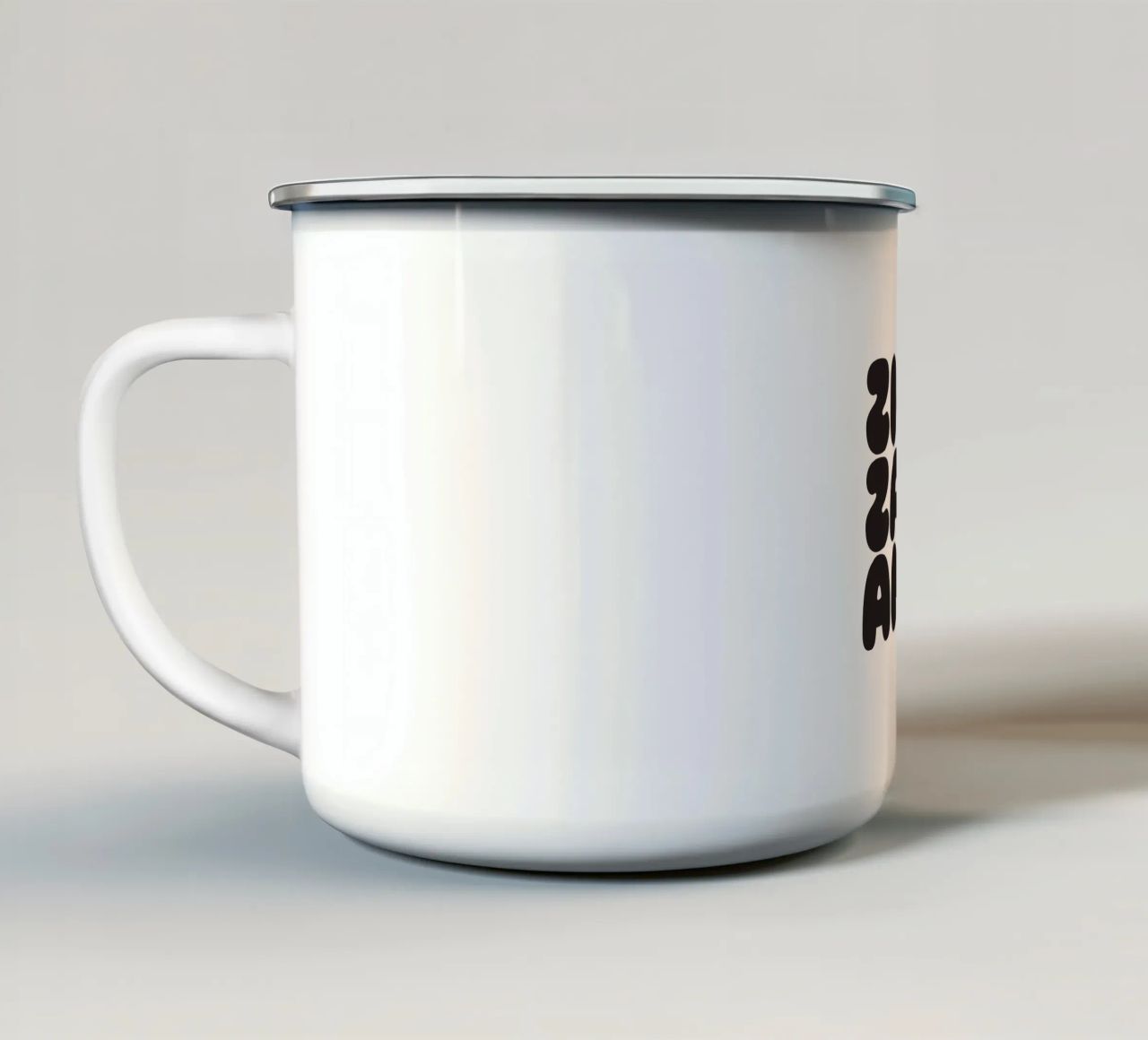 Zigi-Zag tazza in smalto da Verplanungsagentur