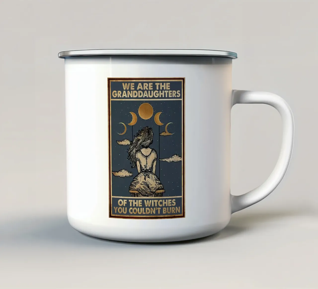 Noi siamo le nipoti tazza in smalto da Oliver Ethan