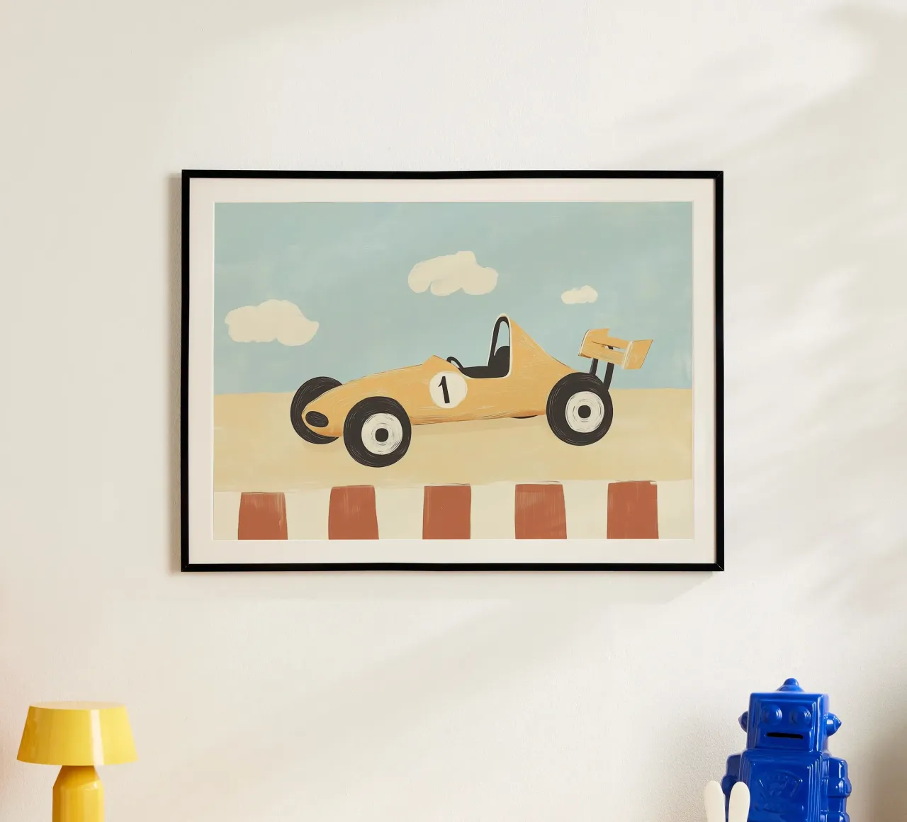 Auto da corsa retrò - Stampa d'arte per bambini poster da vintagepod