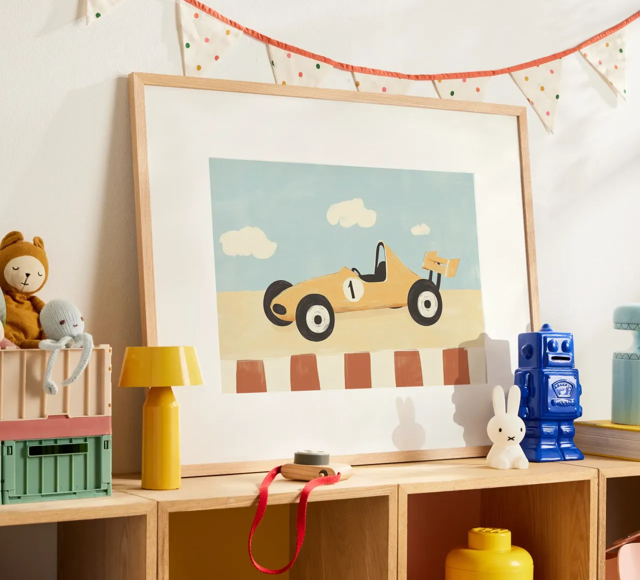Auto da corsa retrò - Stampa d'arte per bambini poster da vintagepod
