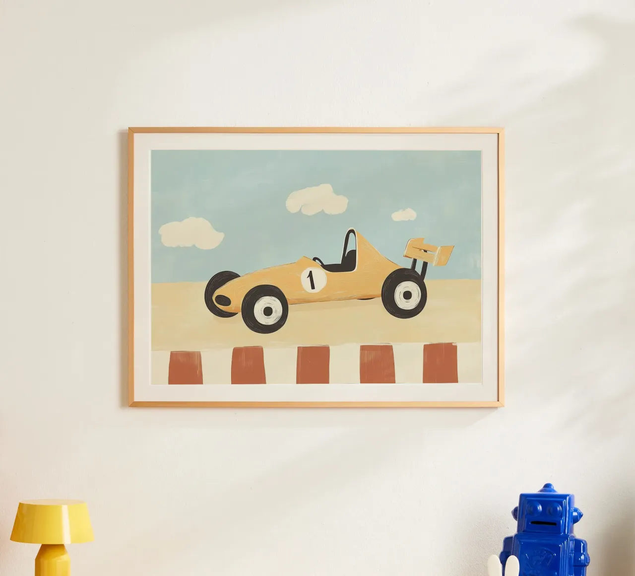 Auto da corsa retrò - Stampa d'arte per bambini poster da vintagepod