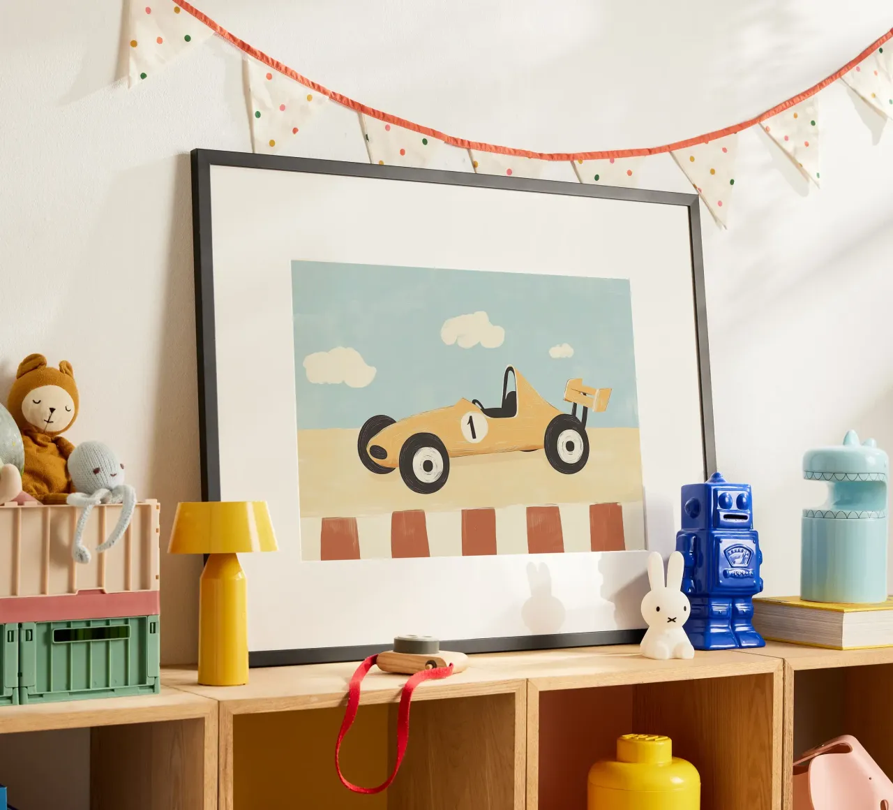 Auto da corsa retrò - Stampa d'arte per bambini poster da vintagepod