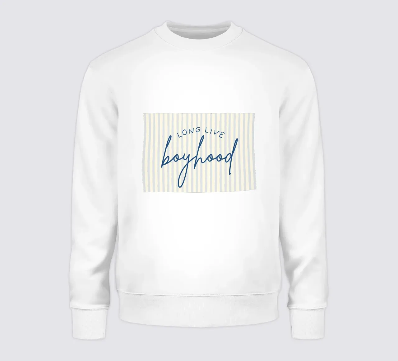 "Viva Boyhood" Script Art Print sudadera de vintagepod