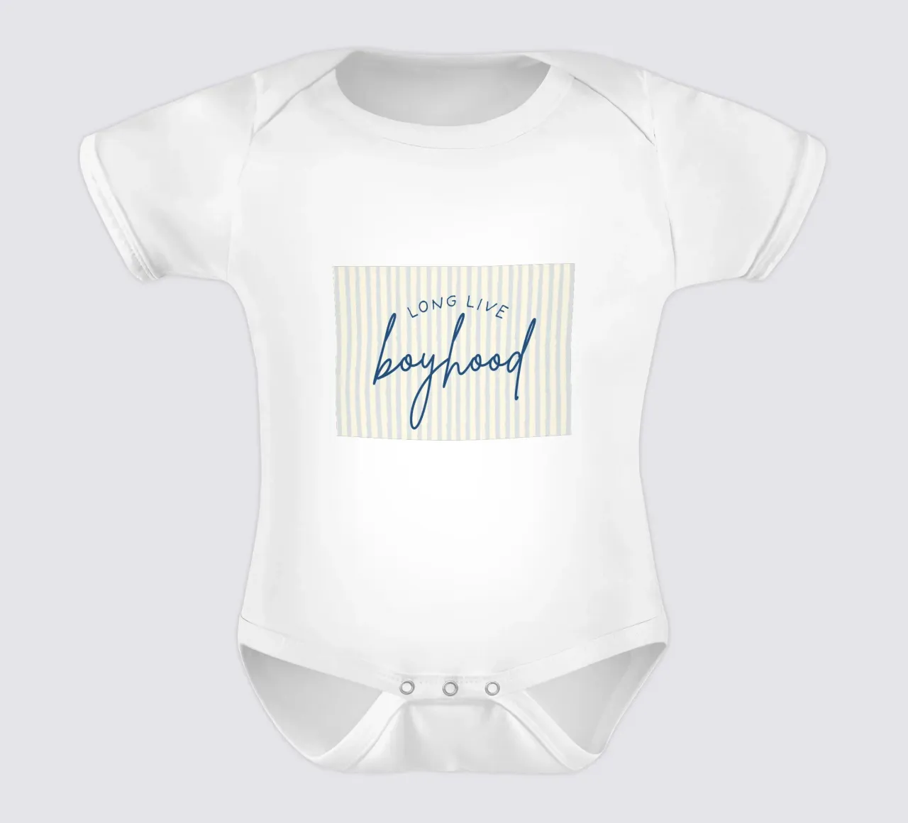 "Viva Boyhood" Script Art Print body de bebé de vintagepod