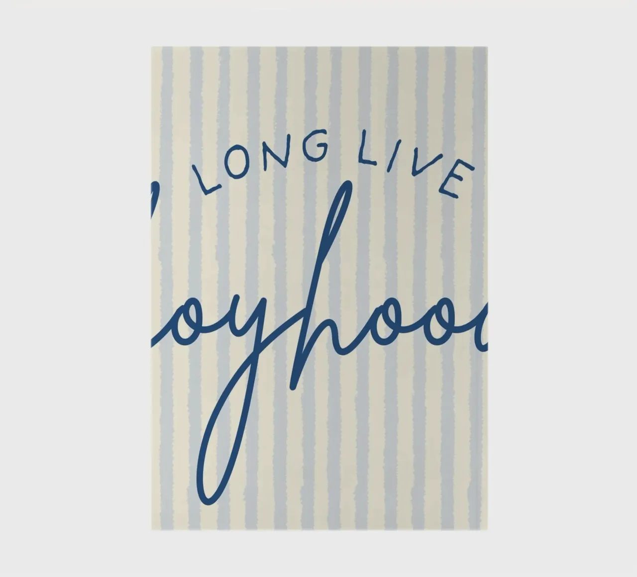 "Long Live Boyhood" Script Art Print notebook by vintagepod
