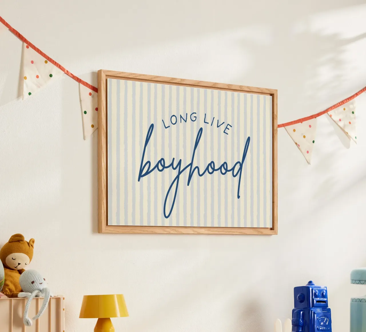 "Viva Boyhood" Script Art Print metacrilato de vintagepod