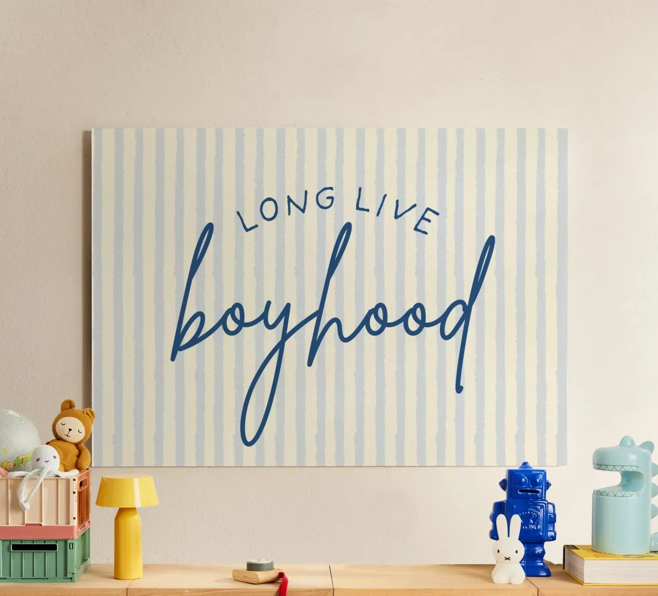 "Viva Boyhood" Script Art Print metacrilato de vintagepod