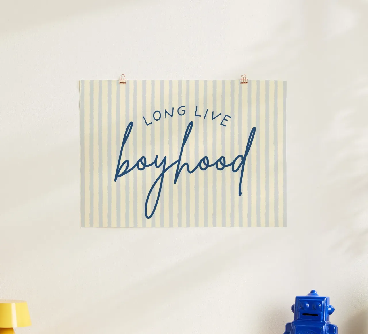 "Viva Boyhood" Script Art Print hahnemühle de vintagepod