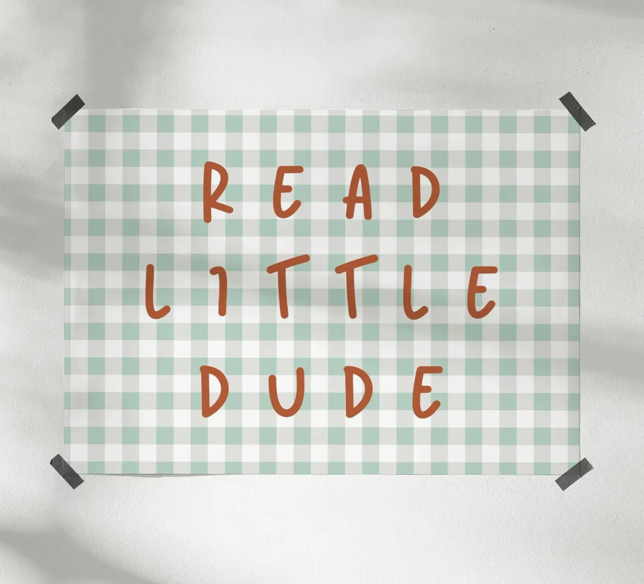 Stampa d'arte per bambini "Read Little Dude" in percalle poster da vintagepod