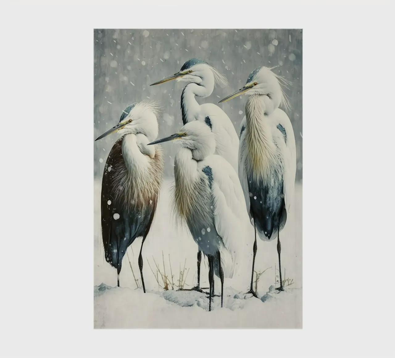 Egrets In Winter notebook by treechild