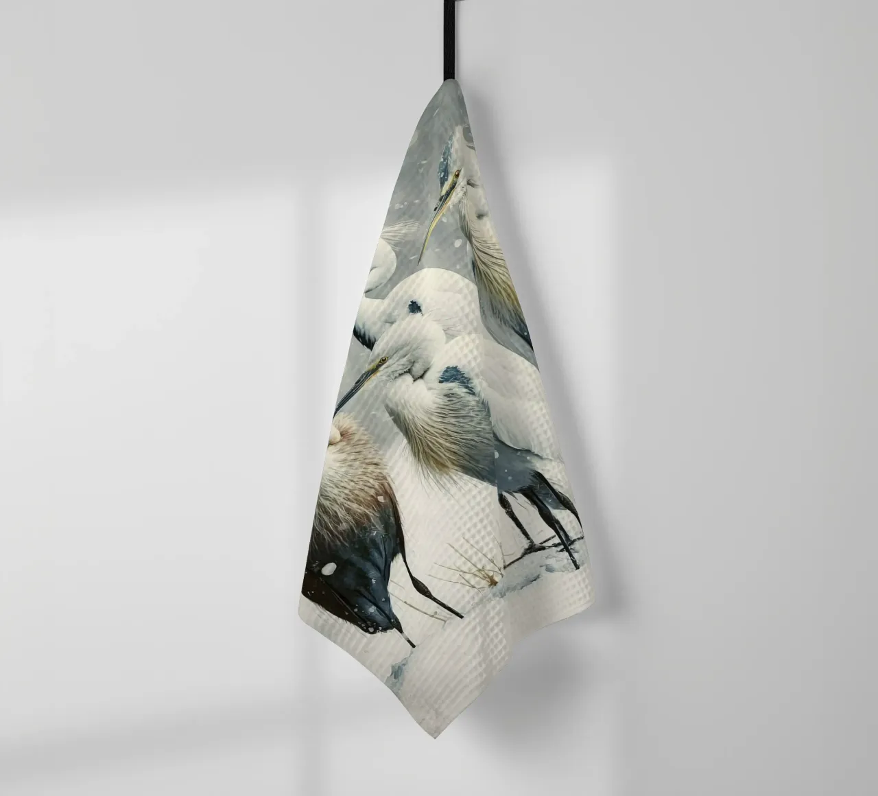 Egrets In Winter canovaccio da cucina da treechild