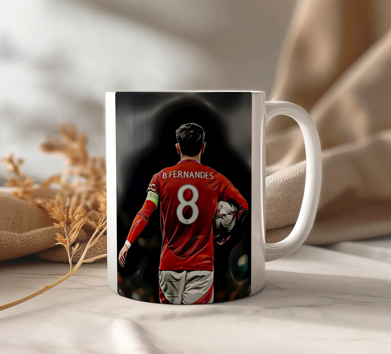 Bruno Fernandes è pronto a guidare tazza in ceramica da dark eagle