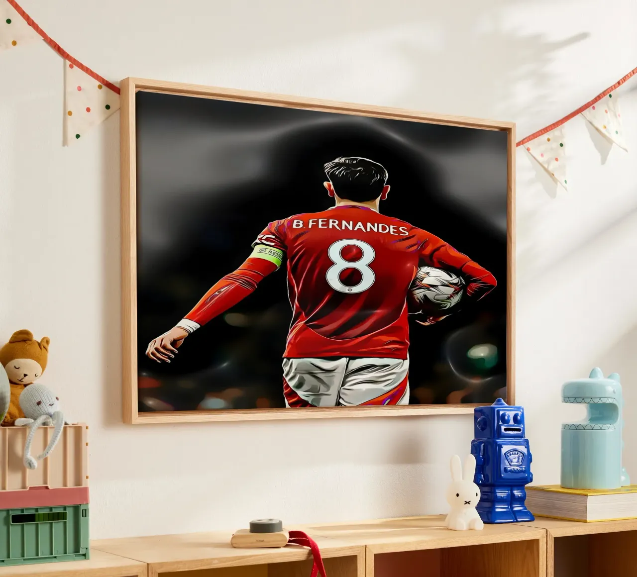 Bruno Fernandes è pronto a guidare tela con Cornice a cassetta da dark eagle