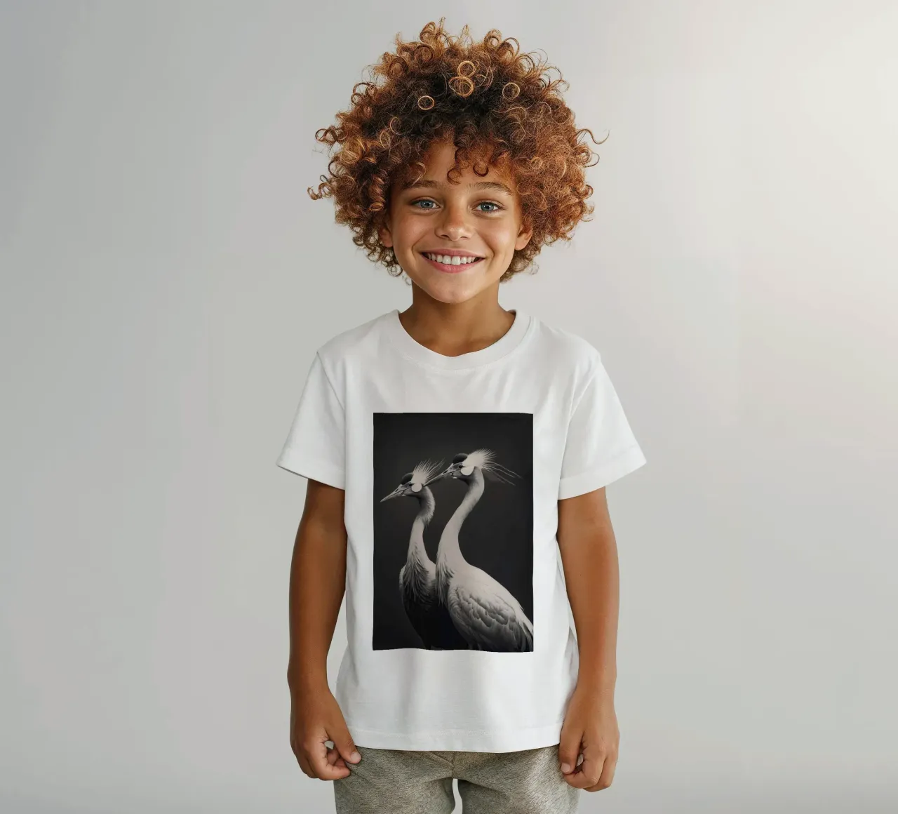 Gray Herons t-shirt bambini da treechild