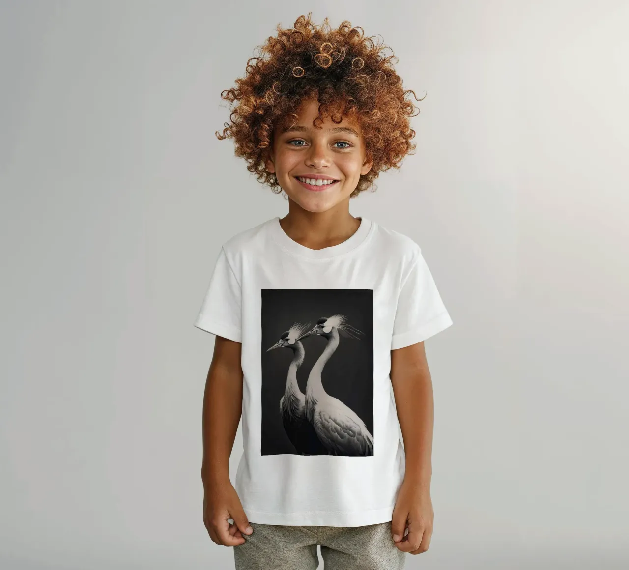 Gray Herons t-shirt bambini da treechild