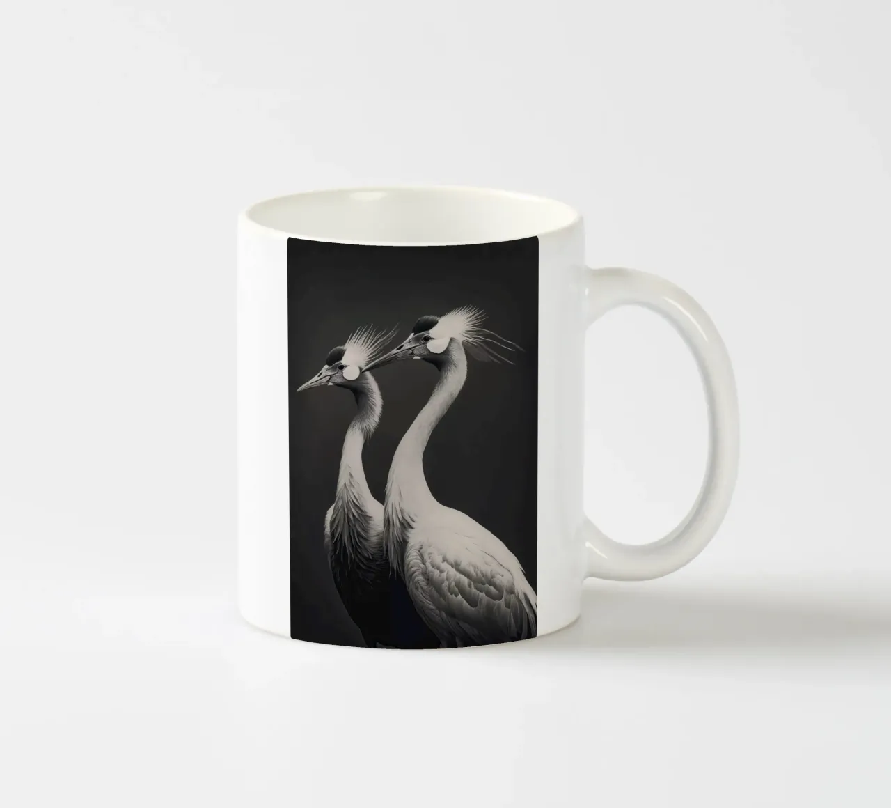 Gray Herons ceramic mug by treechild