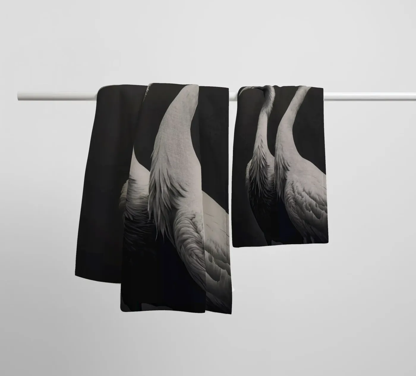 Gray Herons towel by treechild