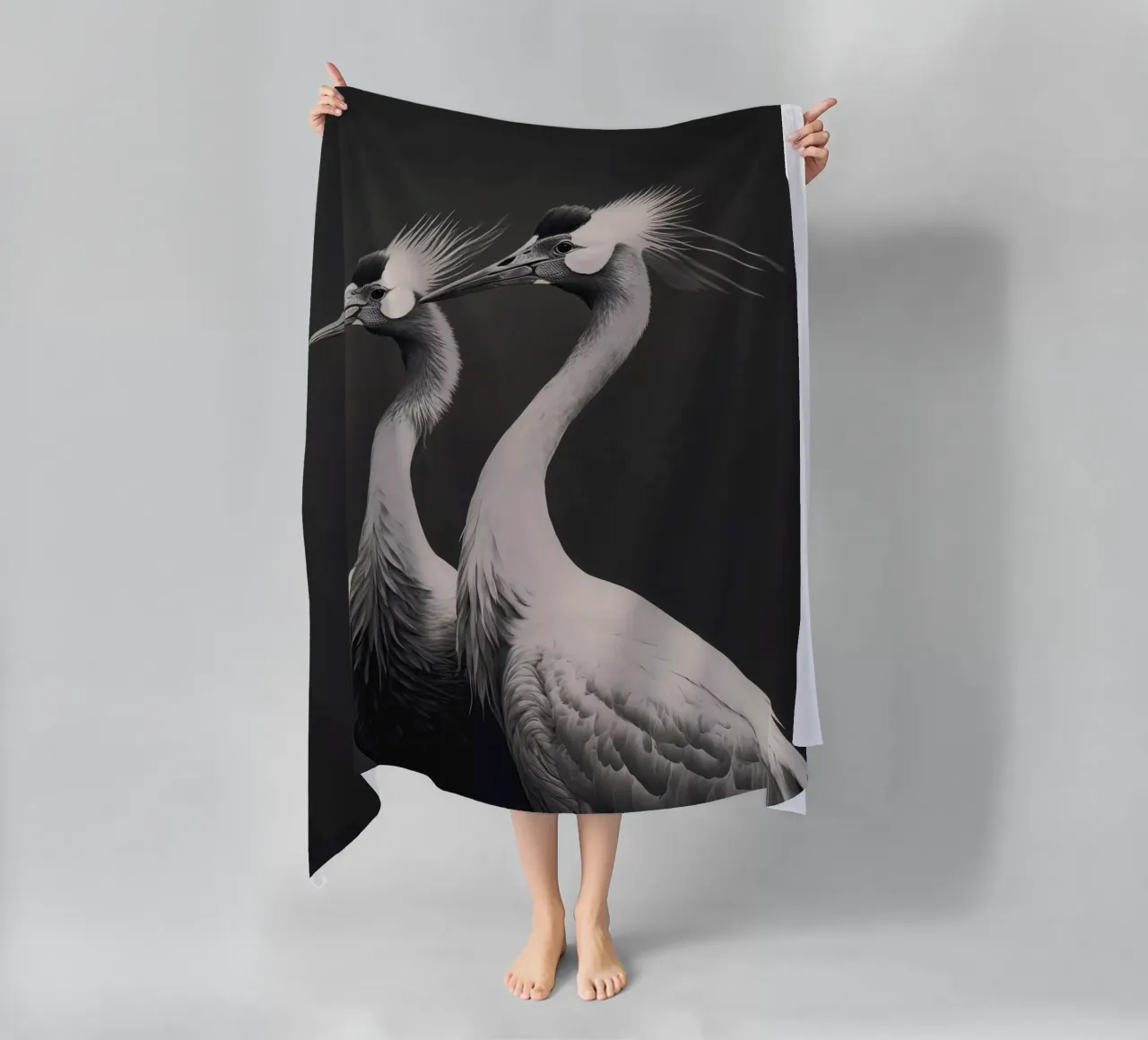 Gray Herons telo mare da treechild