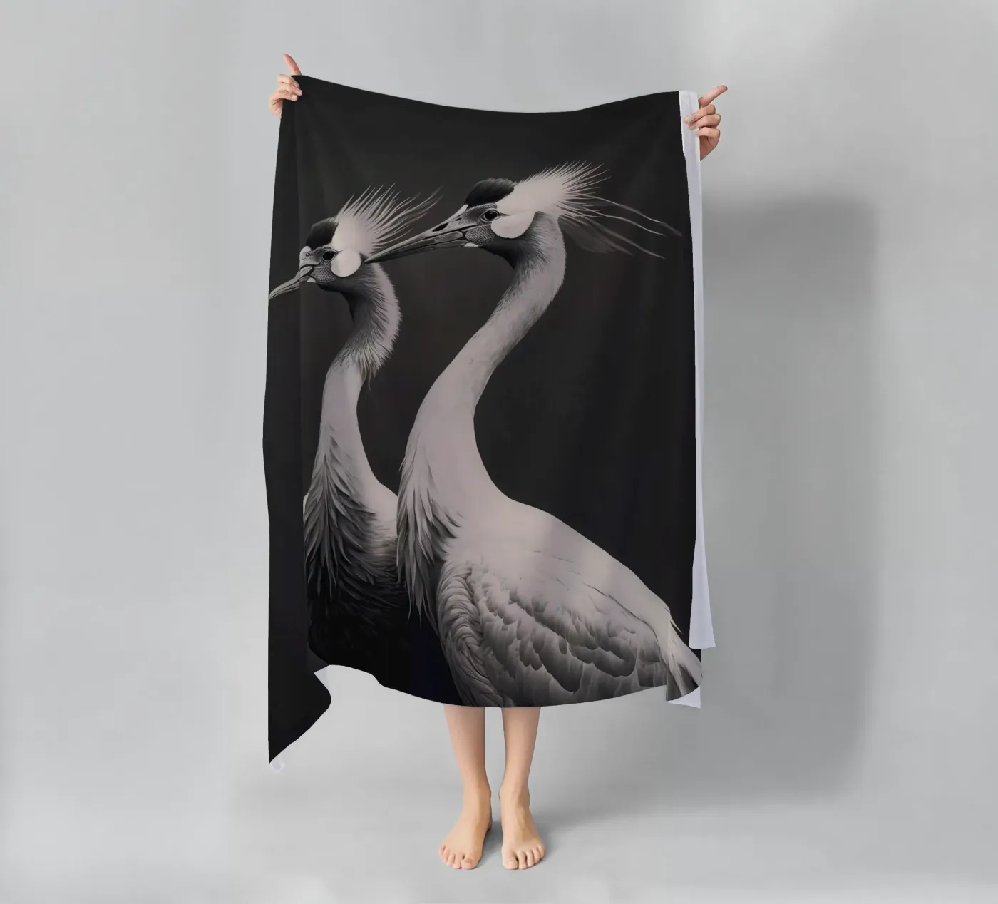 Gray Herons telo mare da treechild