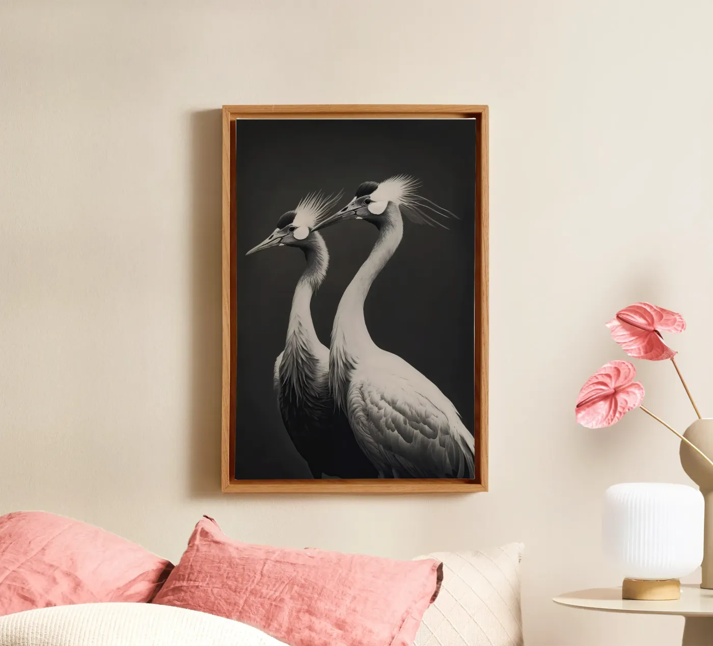 Gray Herons canvas van treechild