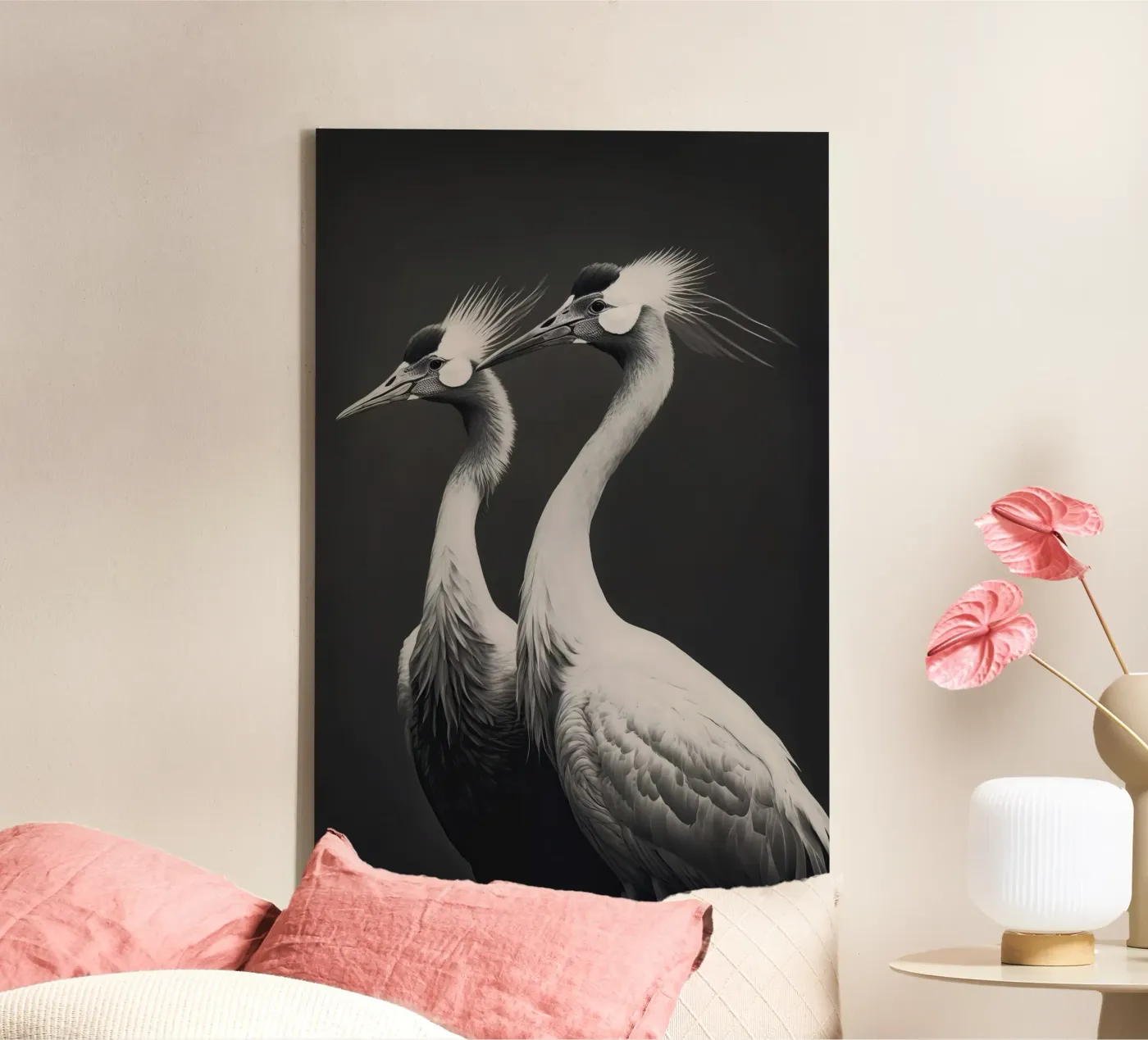 Gray Herons canvas van treechild
