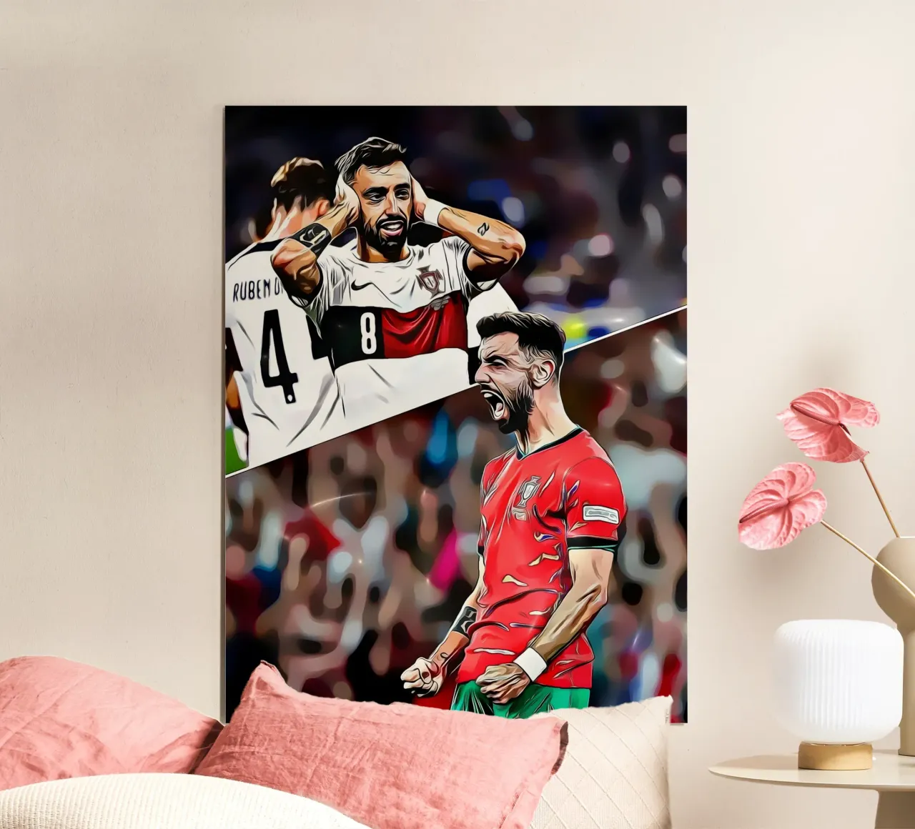 I momenti di emozione di Bruno Fernandes con la Nazionale portoghese poster da dark eagle