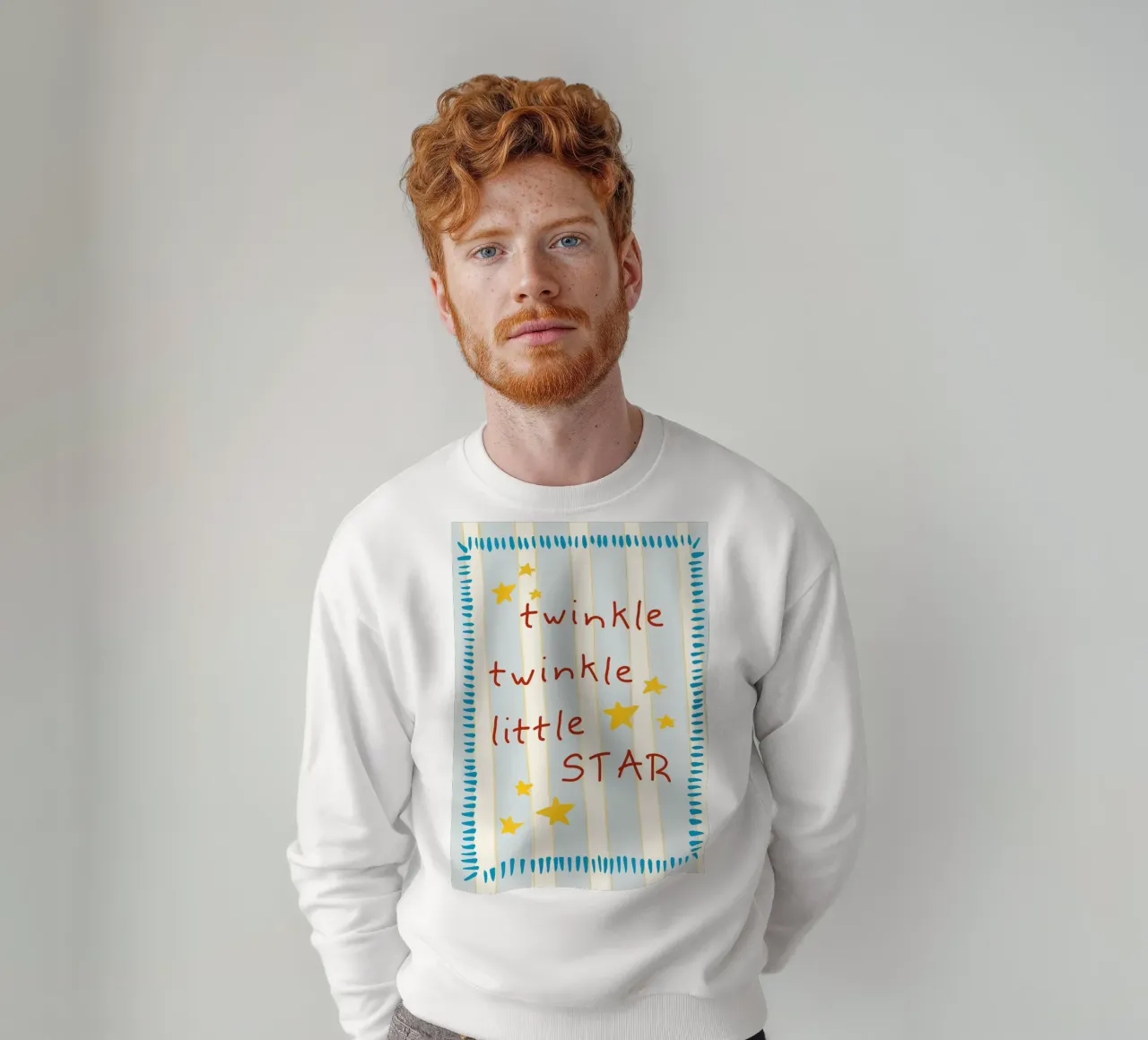 Twinkle Twinkle Little Star Nursery Art Print sudadera de vintagepod