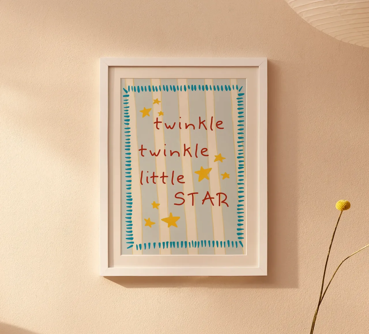 Stampa d'arte per la cameretta Twinkle Twinkle Little Star poster da vintagepod