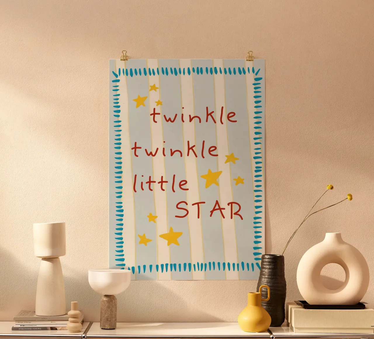 Stampa d'arte per la cameretta Twinkle Twinkle Little Star poster da vintagepod