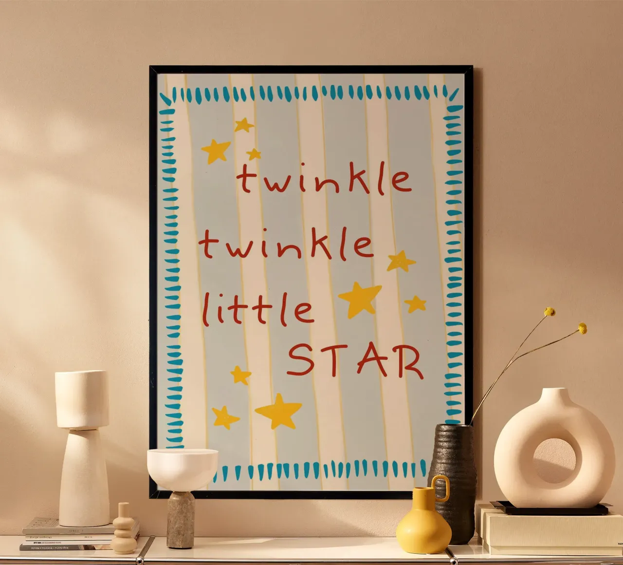 Stampa d'arte per la cameretta Twinkle Twinkle Little Star poster da vintagepod