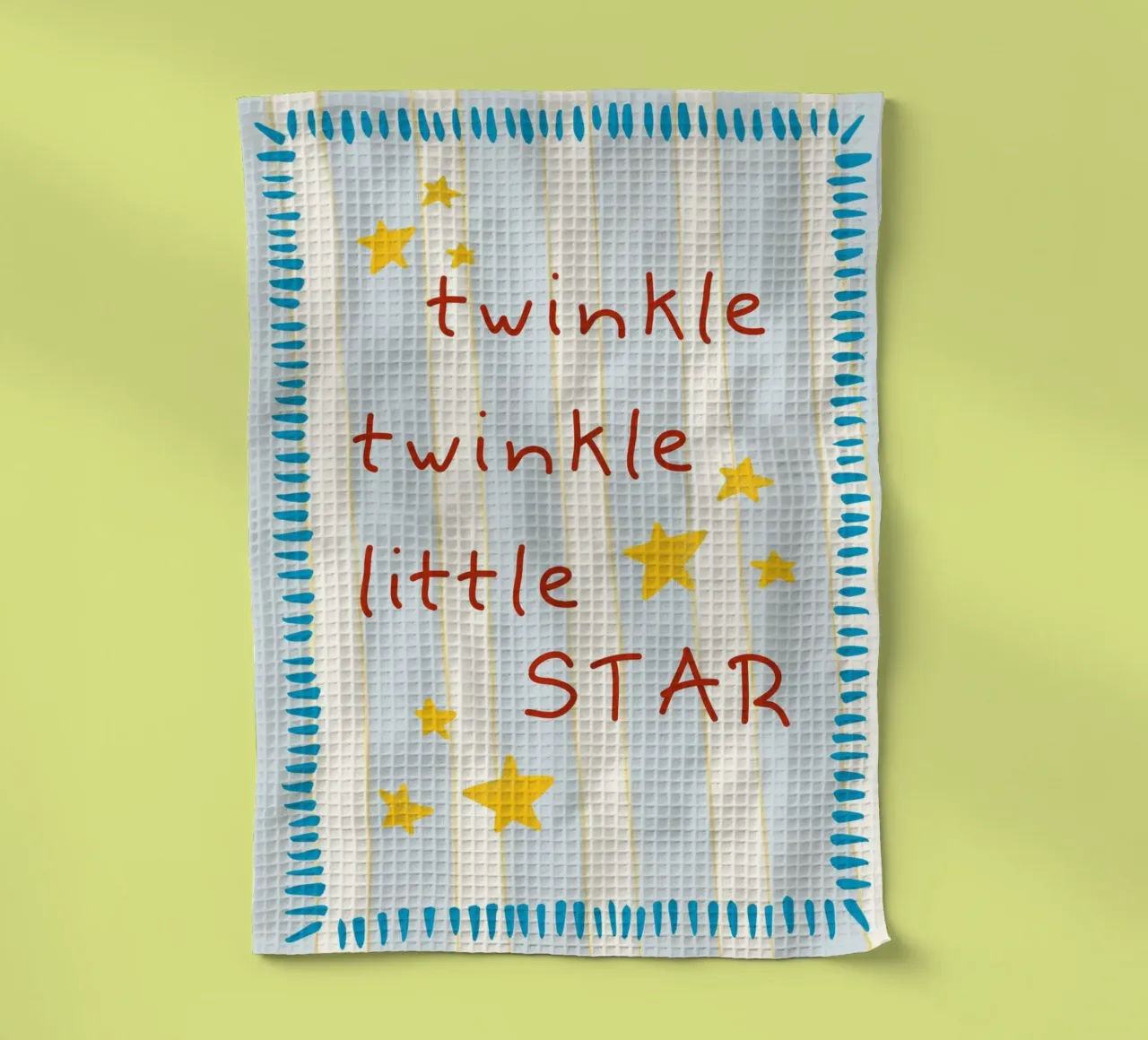 Twinkle Twinkle Little Star Nursery Art Print torchon de vintagepod