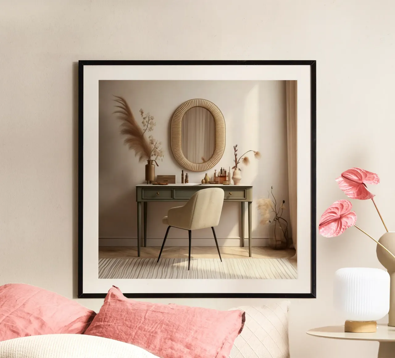 Riflessione calma poster con telaio in plastica da StillVibe Home