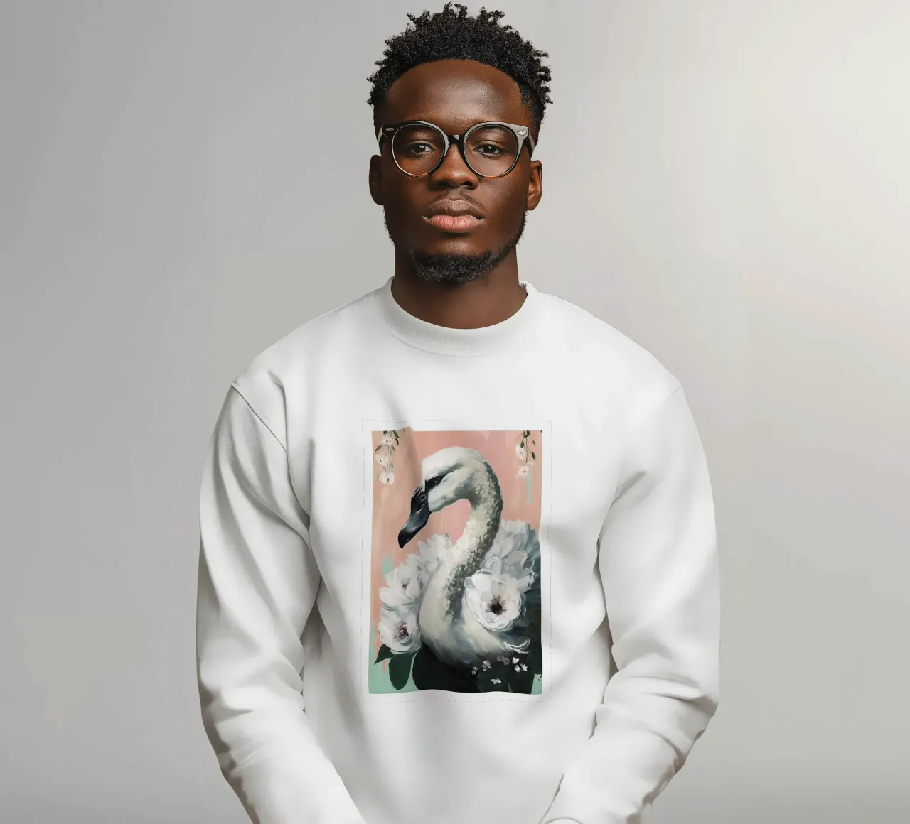 Decorated Swan felpa da treechild