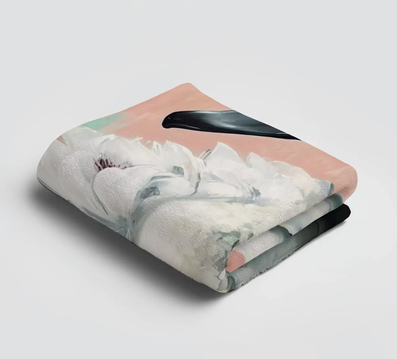 Decorated Swan towel by treechild