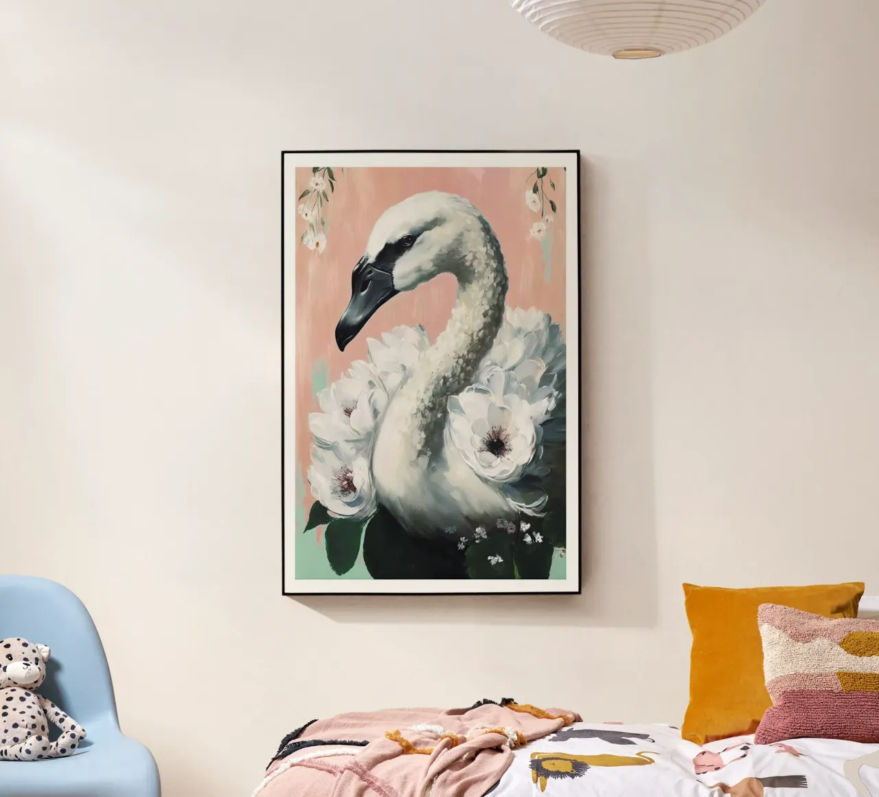 Decorated Swan plexiglass da treechild