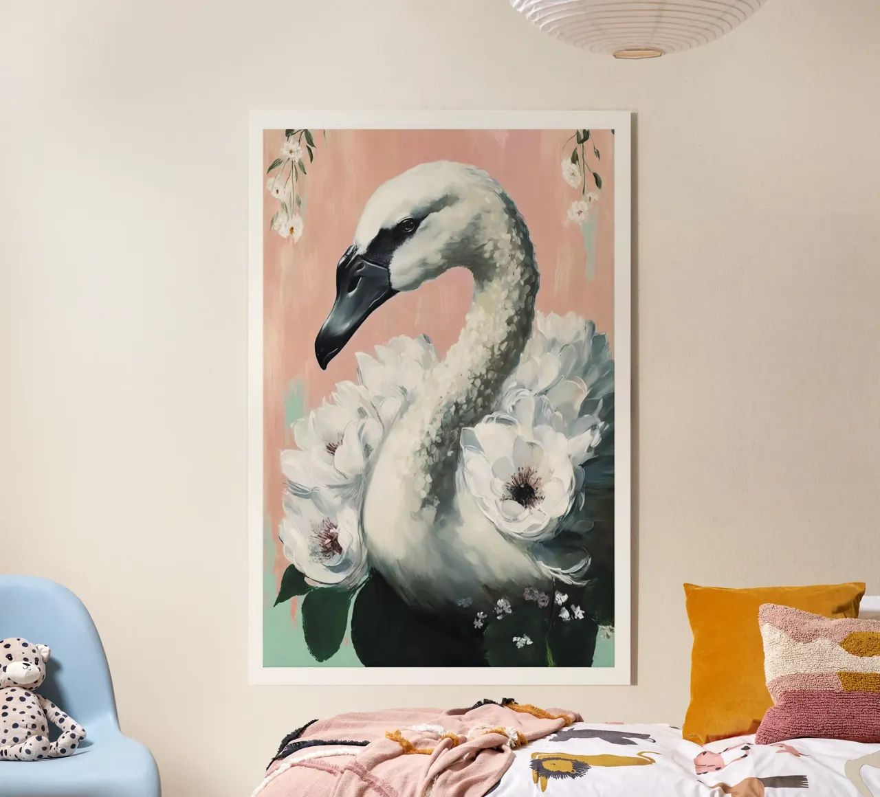 Decorated Swan plexiglass da treechild