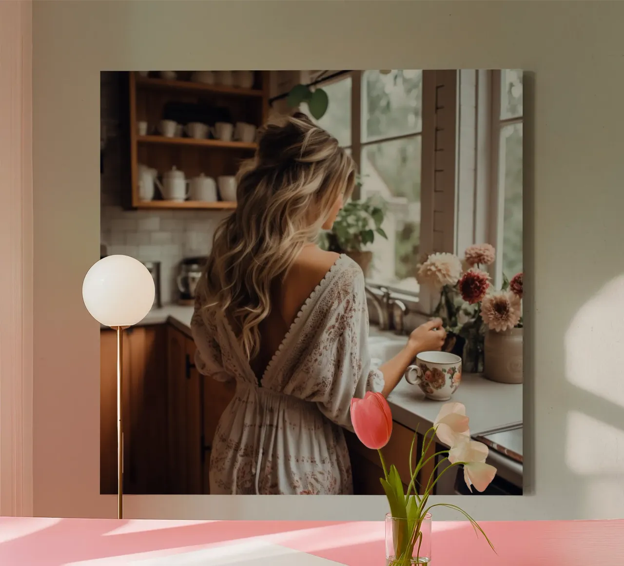Dagdromen over de keuken canvas met Baklijst van StillVibe Home