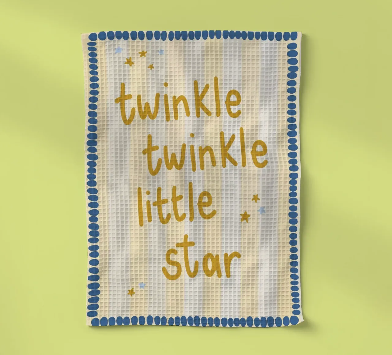 "Twinkle Twinkle Little Star" Nursery Art Print torchon de vintagepod
