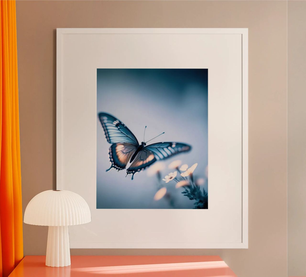 Blue Butterfly Poster von treechild