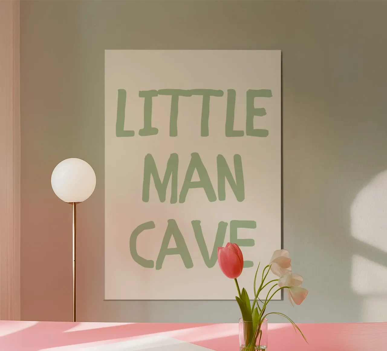 Stampa della citazione "Little Man Cave" - Decorazione per la camera dei ragazzi poster da vintagepod