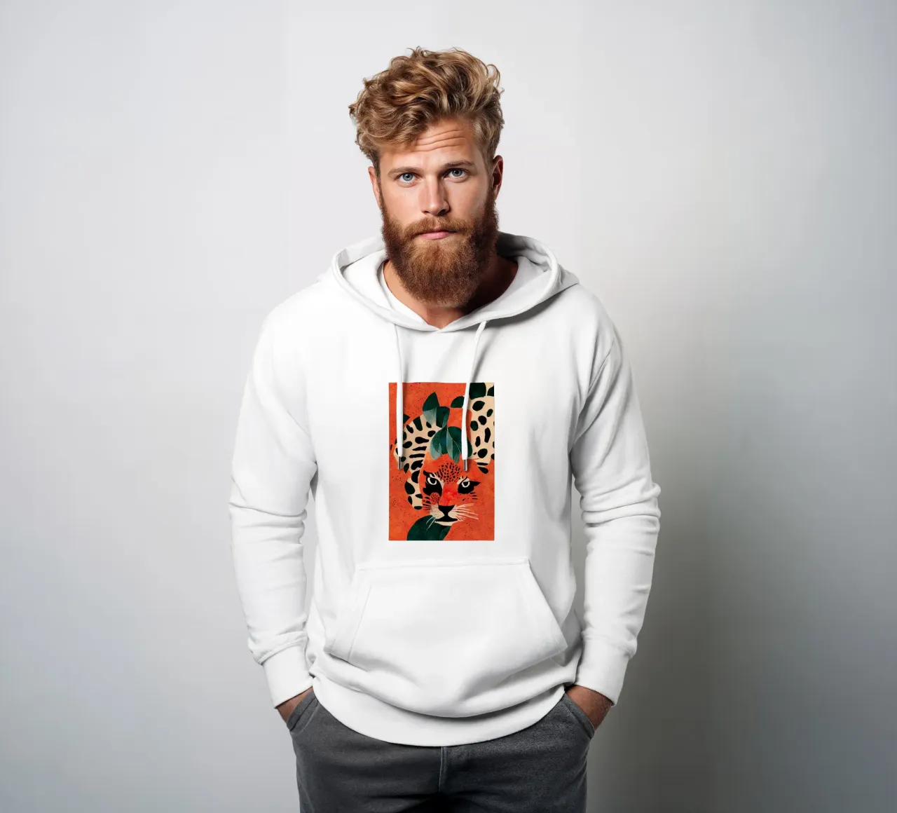 Hiding Leo felpa con cappuccio da treechild