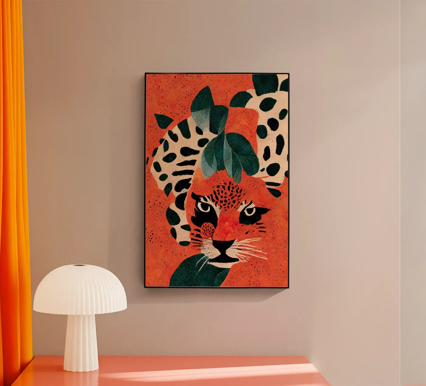 Hiding Leo Acryl-Glas von treechild