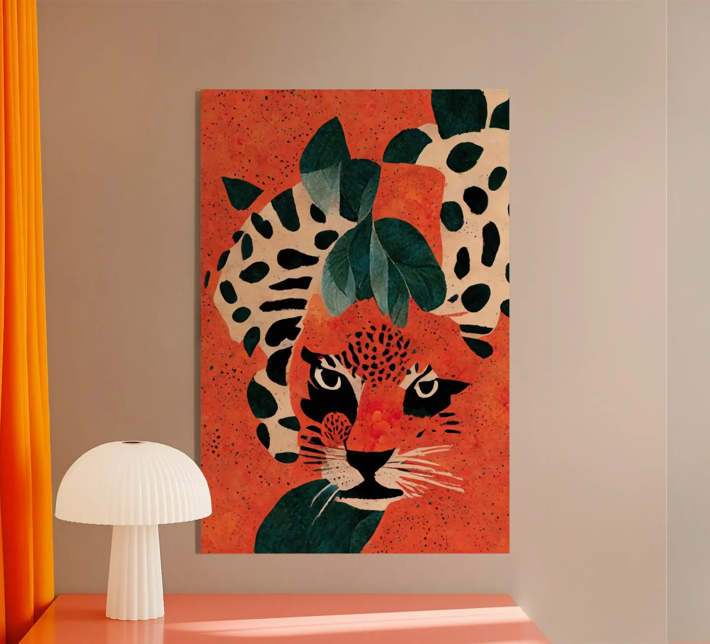 Hiding Leo Acryl-Glas von treechild
