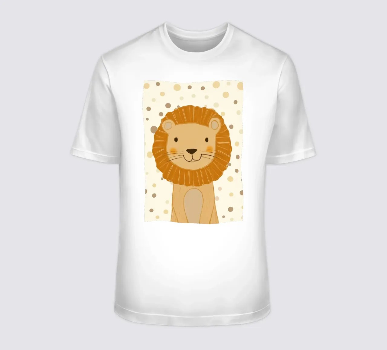 Simpatica testa di leone a pois - Vivaio Safari t-shirt da vintagepod