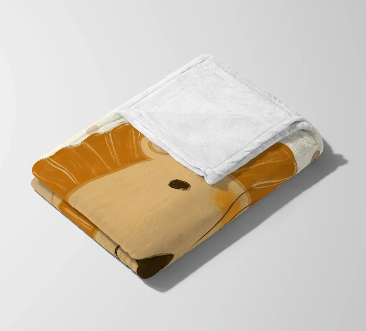 Simpatica testa di leone a pois - Vivaio Safari coperta in pile da vintagepod