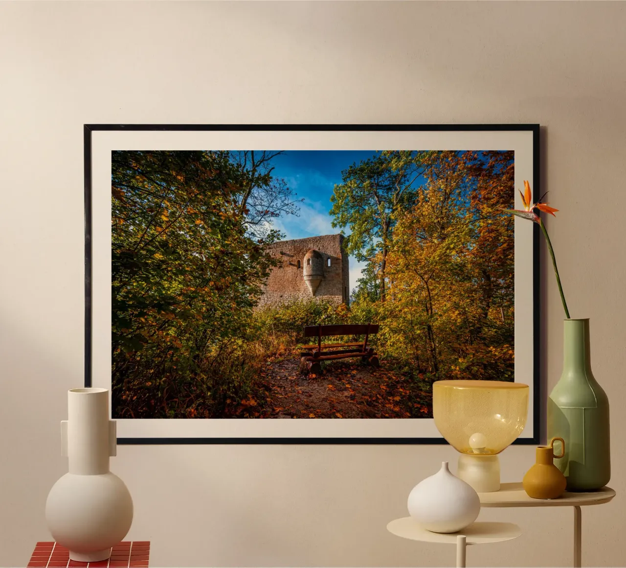 Rovine del castello di Lobdeburgo poster da Marcus Beckert | Fotografie