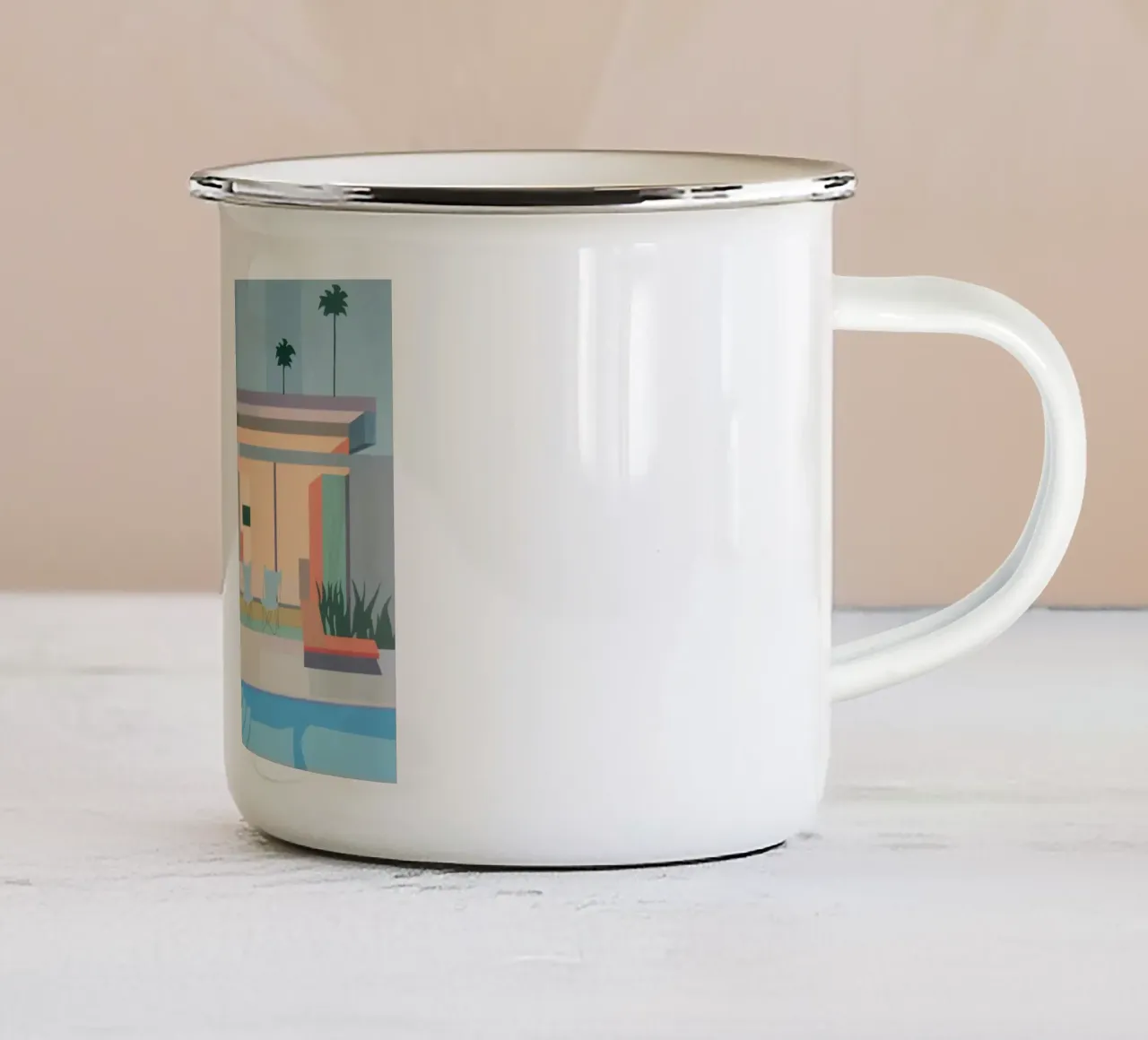 minimalist architecture tazza in smalto da Leonard Barreiro