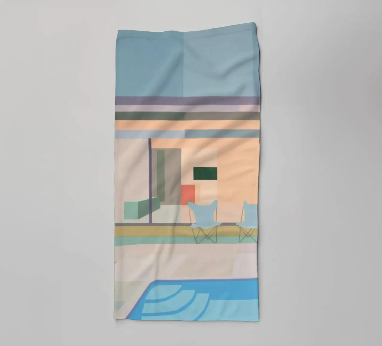 minimalist architecture towel by Leonard Barreiro