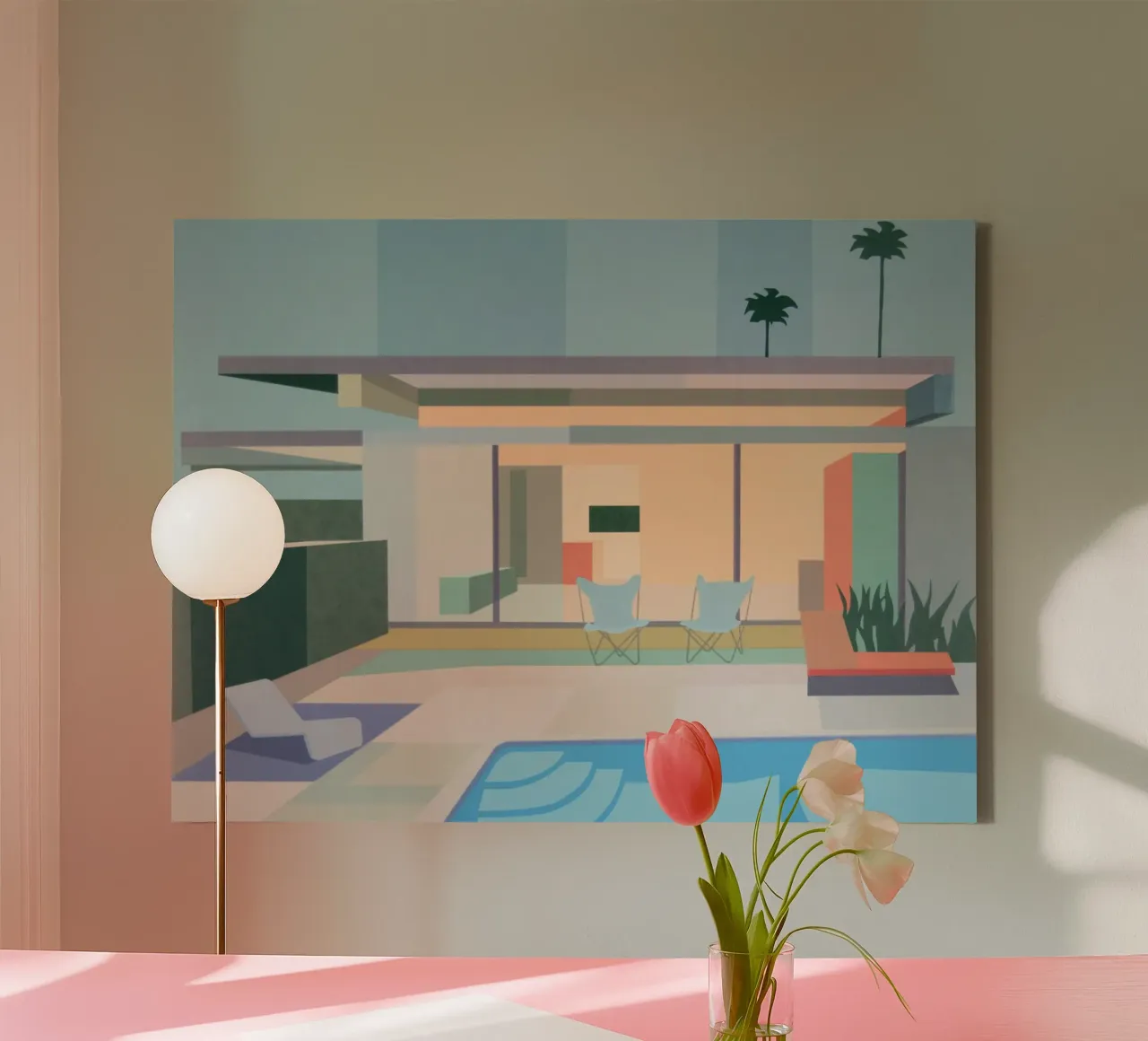 minimalist architecture tela con Cornice a cassetta da Leonard Barreiro